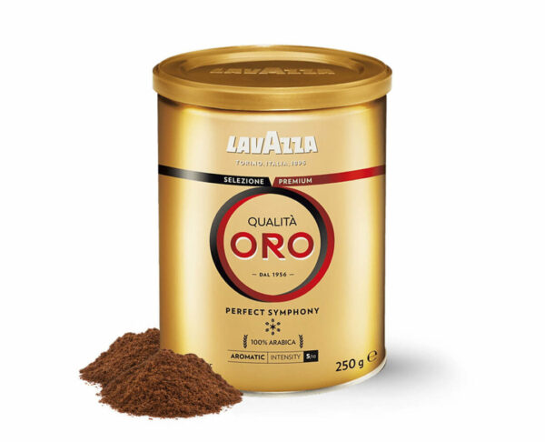 café lavazza molido qualita oro en lata 250g